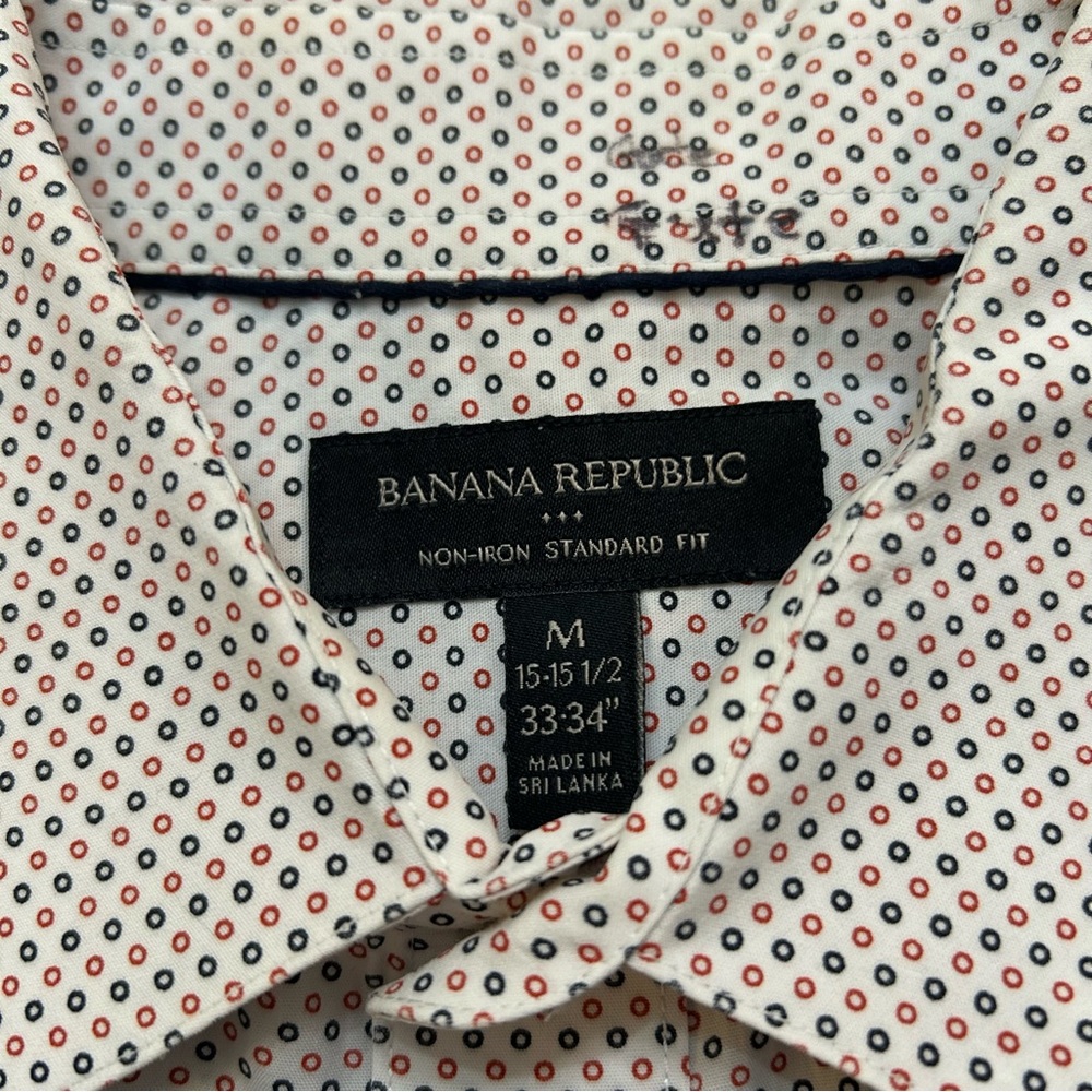 Lot Of 5 Banana Republic Mens M Long Sleeve Non Iron Cotton Shirts Standard Fit - Picture 5 of 6